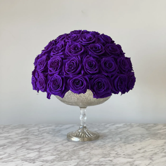 Preserved Violet Vase