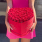 Fresh Roses In A Heart-Shape Box V