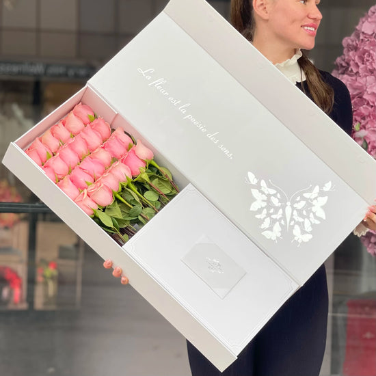 Pink Roses In A Box V